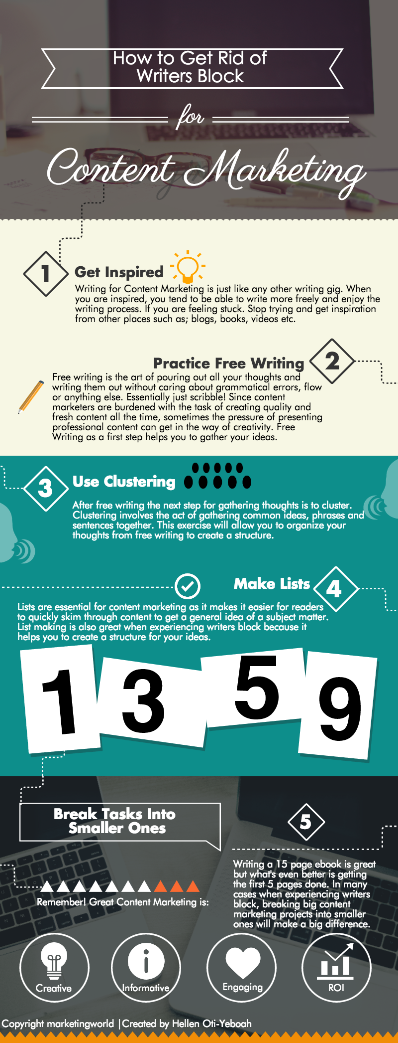 Infographic] How to Get Rid of Writers Block for Content Marketing